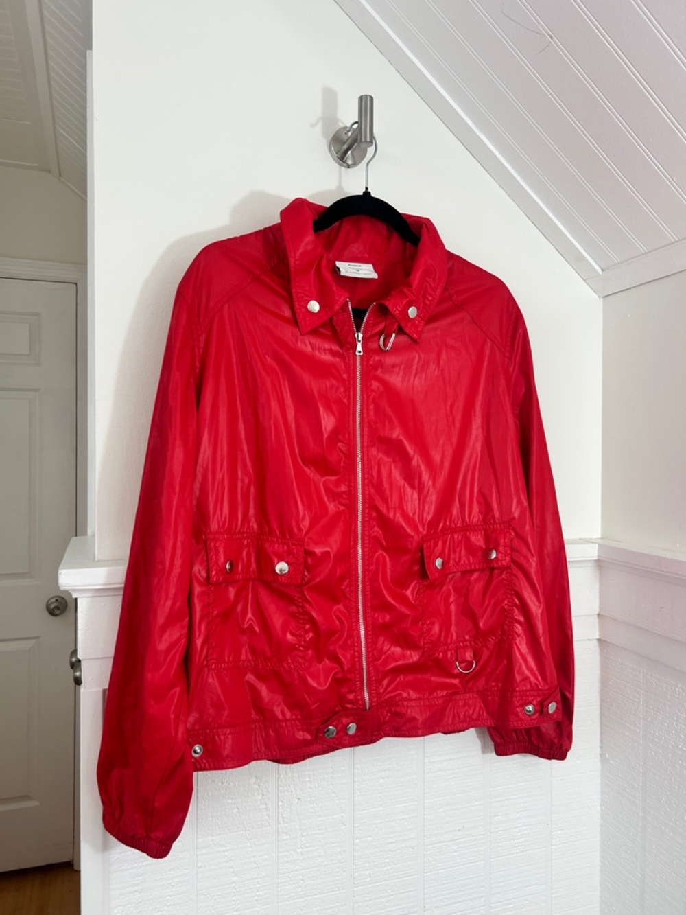 Proenza Schouler Target Red Windbreaker Bomber Jacket size Medium/Large - Picture 3 of 8